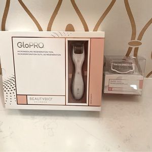 NIB BEAUTYBIO GloPRO Face Microneedling Tool With Added Body Tip
